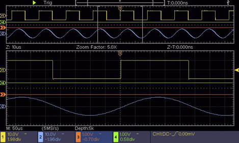 Digitális oszcilloszkóp 150 MHz 4 csatornás 1 GSa/mp 80 kpts 8 bit DSO, Voltcraft DSO-2154 SE 16. kép