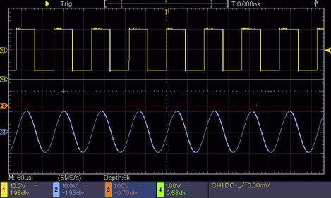 Digitális oszcilloszkóp 150 MHz 4 csatornás 1 GSa/mp 80 kpts 8 bit DSO, Voltcraft DSO-2154 SE 8. kép