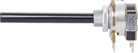 Kapcsolós potméter, lin. 6 mm-es tengely, 10 kΩ 0,4 W ± 20 % 1,5 A, Weltron WCIP20CIPS-08-60F1-10K-2