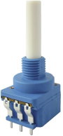 Kapcsolós potméter, lin. 6 mm-es tengely, 470 kΩ 0,4 W ± 20 % 10 A, Weltron WSFA202-A2-08-30F1-470K- bélyegkép