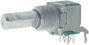 Forgó potméter, log. sztereo 10 kΩ 0,05 W ± 20 %, ALPS RK09L12B0 10KAX2 402146 bélyegkép