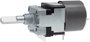 Motoros forgó potméter, sztereo, 6 mm-es tengely, D-log 10 kΩ max. 50 V/AC, ALPS RK16812MG 10KDX2 bélyegkép