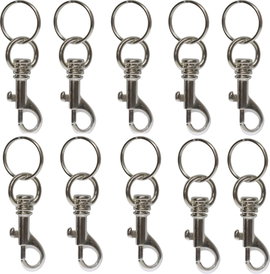 Basi Kulcstartó karabiner 8120-9100 4026434004335 Ezüst 10 db