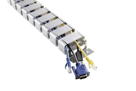 Digitus DA-90506 Kábelkötöző tömlő Műanyag, Fém, ABS, ABS műanyag Ezüst rugalmas (H x Sz x Ma) 35 x 10. kép