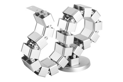 Digitus DA-90506 Kábelkötöző tömlő Műanyag, Fém, ABS, ABS műanyag Ezüst rugalmas (H x Sz x Ma) 35 x 11. kép