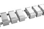 Digitus DA-90506 Kábelkötöző tömlő Műanyag, Fém, ABS, ABS műanyag Ezüst rugalmas (H x Sz x Ma) 35 x 8. bélyegkép
