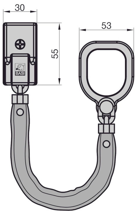 Basi 6500-0025 Ajtólánc 5. kép
