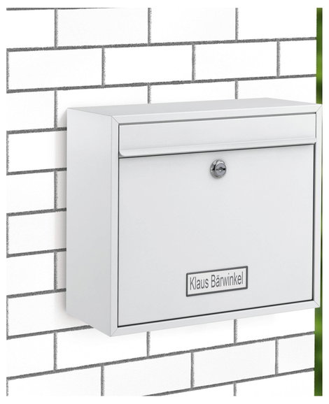 Basi 2170-0662 BK 900 Postaláda Acél Fehér Kulcsos zár 2. kép