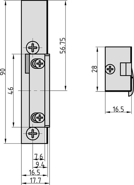 effeff 9200-0002 Elektromos ajtónyitó kireteszeléssel 2. kép