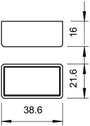 OBO Bettermann 1124502 Szerelési tartozék (H x Sz) 16 mm x 38.6 mm 1 db 2. bélyegkép