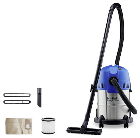 Nilfisk BUDDY II 18L INOX EU 18451129 Nedves-/száraz porszívó 1200 W 18 l 2. kép