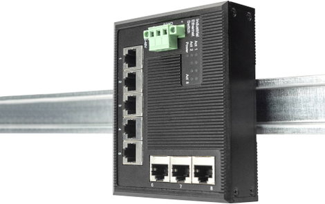 Digitus DN-651127 Ipari Ethernet switch 8 port 10 / 100 / 1000 MBit/s 4. kép
