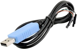 Radxa RockPi_USB_TTL Jumpe kábel Rock Pi [1x USB 2.0 dugó, A típus - 4x Áthidaló huzal alj] 1.50 m F