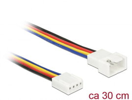 Csatlakozókábel PC ventilátor [1x Számítógép ventilátor dugó, 4 pólusú - 1x Számítógép ventilátor al