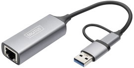 Digitus DN-3028 Hálózati adapter 2.5 GBit/s USB, USB 3.0, USB 3.1 (1. generáció), USB 3.1 (1. generá