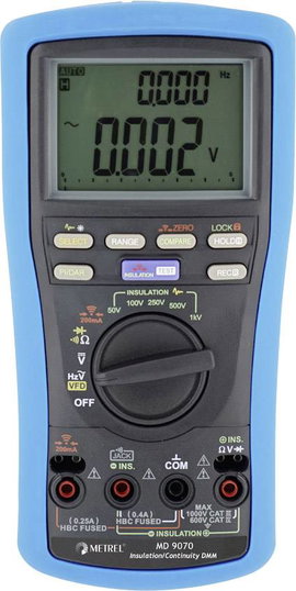Metrel MD 9070 Szigetelésmérő műszer 50 V, 100 V, 250 V, 500 V, 1000 V 25.0 GΩ