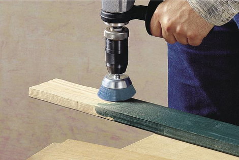 Csiszolókorong, polírozó tárcsa 6 mm átmérővel nylon sörtés Wolfcraft 2729000 2. kép