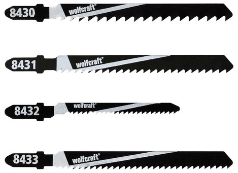 Fűrészlap készlet szúrófűrészhez (fához) 10 db, Wolfcraft 8430000