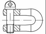 Láncvég szem DIN 82101, Megengedett terhelés: 0.1 t, 10 db, TOOLCRAFT