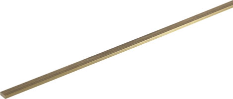 Sárgaréz lapos profil, 500 x 2,5 x 1,5 mm, Reely