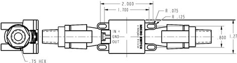 Légáramlás érzékelő szenzor, 0-10 l/perc, Honeywell AWM5102VN 3. kép