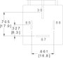 Autós relé, 12 VDC, 80 A/30 VDC, 1120 W, MINI ISO, Zettler Electronics AZ979-1A-12D 4. bélyegkép