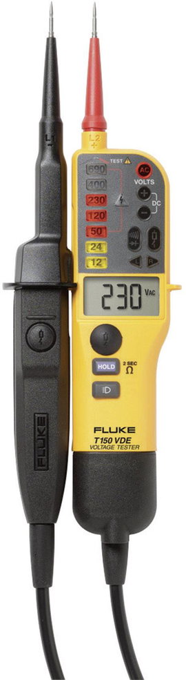 Kétpólusú feszültségvizsgáló CAT III 690 V, CAT IV 600 V FLUKE-T150/VDE