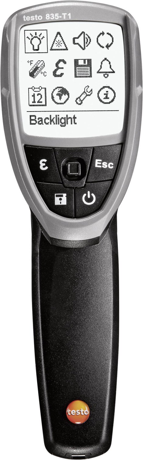 Infrahőmérő, távhőmérő 50:1 optikával -30...+600 °C Testo 835-T1 2. kép