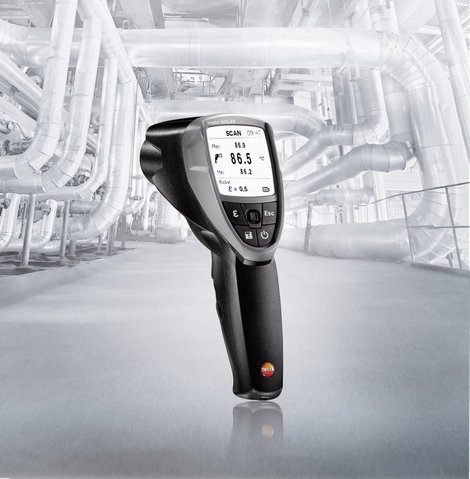 Infrahőmérő, távhőmérő 50:1 optikával -30...+600 °C Testo 835-T1 4. kép