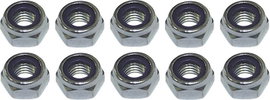 Toolcraft önbiztosító hatlapfejű anya, horganyzott acél, M2,5, DIN 985, 10 db