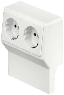 6132245 Elektromos vezetékcsatorna tartozék SL 2GT2050 rws Készülék betét, dugalj Tiszta fehér 1 db