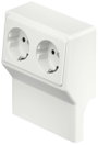 6132245 Elektromos vezetékcsatorna tartozék SL 2GT2050 rws Készülék betét, dugalj Tiszta fehér 1 db bélyegkép