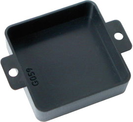 Nyitott műszerház, üres műszer doboz G059 40x40x12mm fekete Kemo Electronic