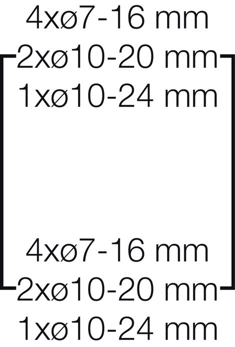 Hensel 4012591107071 KV 1509 Kis elosztó Falra szerelhető Osztások száma = 9 Sorok száma = 1 Tartalo 4. kép