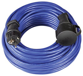 Kültéri hálózati hosszabbítókábel védőkupakkal, kék, 25 m, N05V3V3-F 3G 1,5 mm² , Brennenstuhl 11698