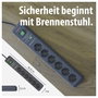 Hálózati elosztó 6 részes, kapcsolóval, antracit, Brennenstuhl 1159540366 7. bélyegkép