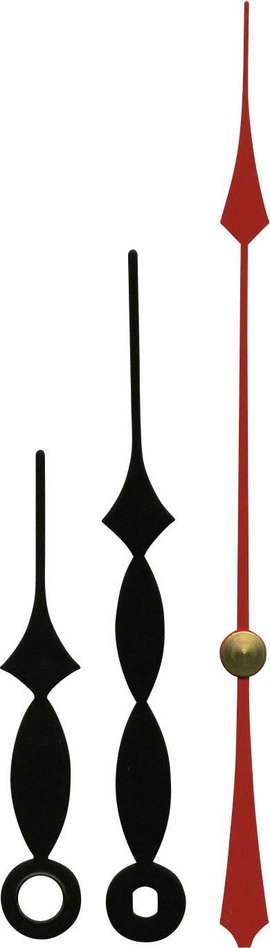 Óramutató készlet, alumínium, fekete, 60x85x115 mm, Classic