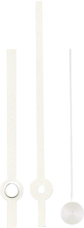 Óramutató készlet, alumínium, fehér 80X60 mm, Standard