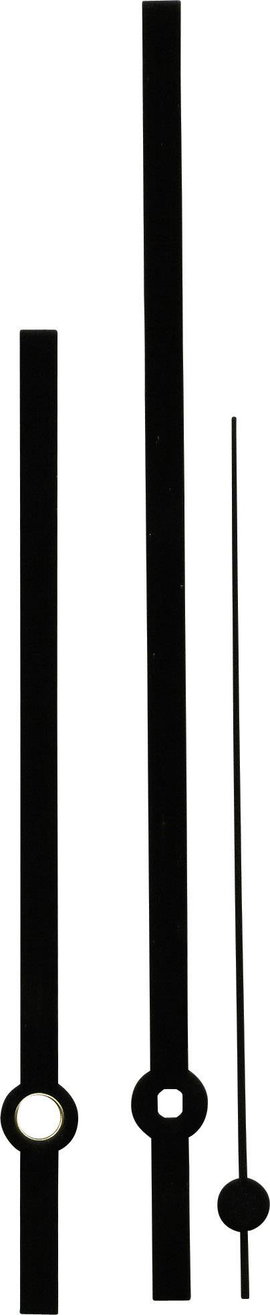 Óramutató készlet, alumínium, fekete, kerek, 100 x 140 x 100 mm, Standard