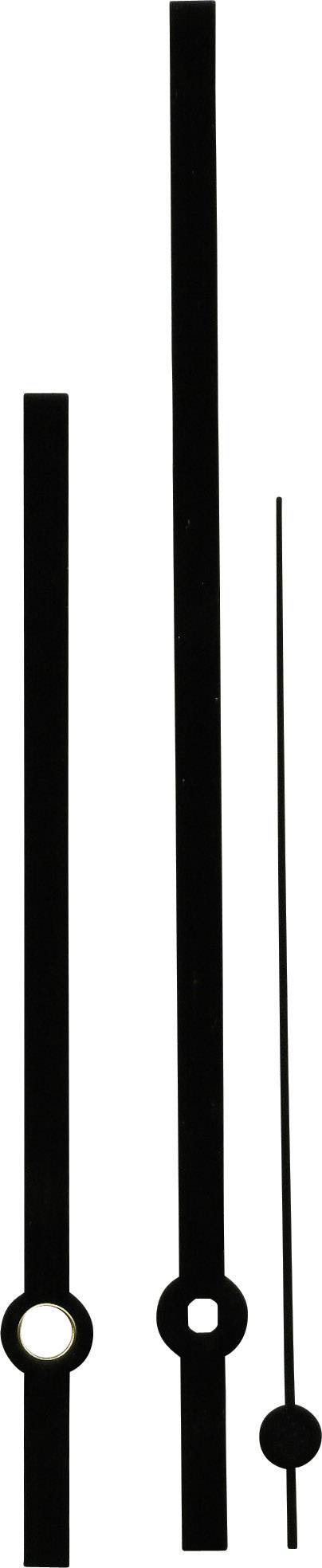 Óramutató készlet, alumínium, fekete, kerek, 100 x 140 x 100 mm, Standard