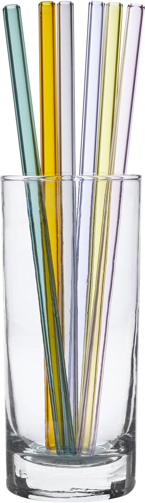 Trinkhalme aus farbigem Glas 21 cmSzívószálak színes üvegből 14.2019.06 3. kép