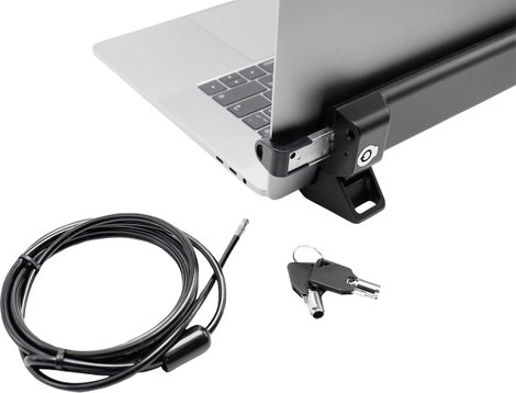 Renkforce Laptop lakat Kulcsos zár 2 kulccsal 150 cm RF-LLS-300 5. kép