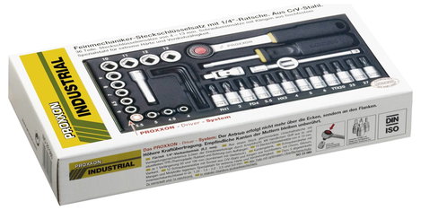 Dugókulcs készlet 1/4 (6,3 mm) 36 részes, Proxxon Industrial 23080 3. kép