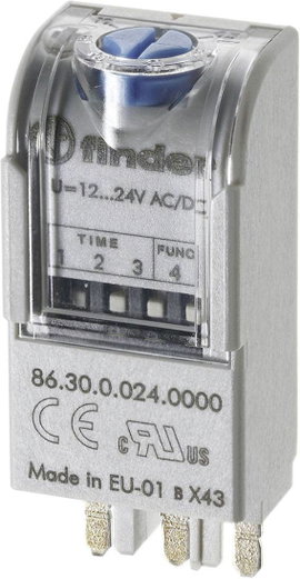 Finder 86.30.0.024.0000T 86.30.0.024.0000T Többfunkciós időkapcsoló 1 db Időtartomány: 0.05 - 360000