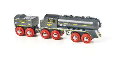 Brio 33697002 Fekete mozdony szénnel