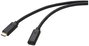 Renkforce USB kábel USB 3.2 Gen2 (USB 3.1 Gen2) USB-C® dugó, USB-C® alj 2.00 m Fekete PVC köpeny RF- bélyegkép