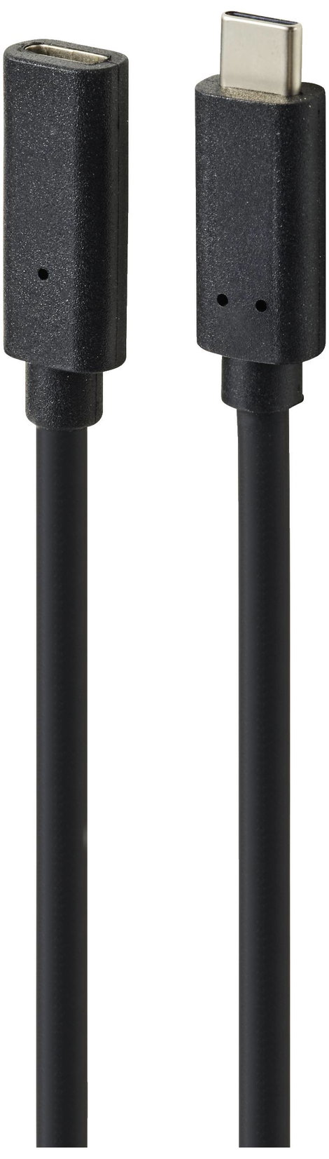 Renkforce USB kábel USB 3.2 Gen2 (USB 3.1 Gen2) USB-C® dugó, USB-C® alj 2.00 m Fekete PVC köpeny RF- 2. kép