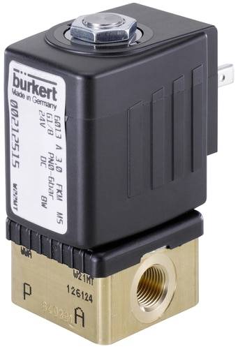 Bürkert Közvetlen vezérlésű szelep 125304 6013 230 V/AC G 1/4 hüvely Névleges távolság 3 mm 1 db