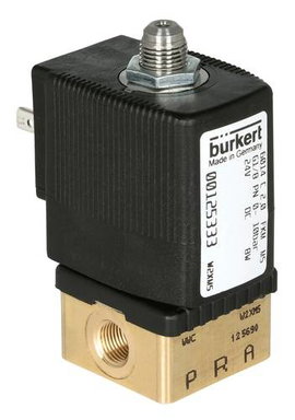 Bürkert Közvetlen vezérlésű szelep 125336 6014 230 V/AC Ház anyaga Sárgaréz Tömítőanyag FKM 1 db