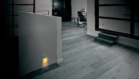 m-e modern-electronics Éjszakai fény Szögletes LED Borostyán Fehér